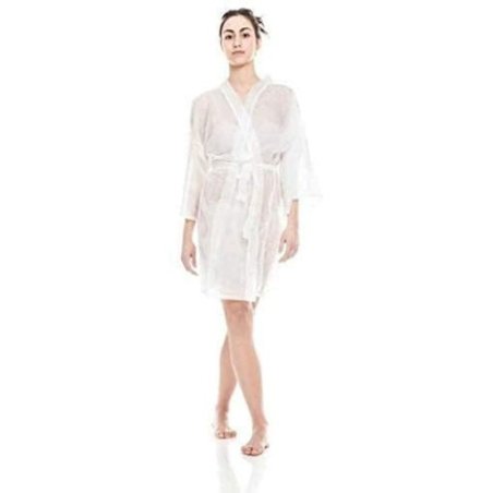 Disposable Kimono White Beautician Hairdresser in TNT