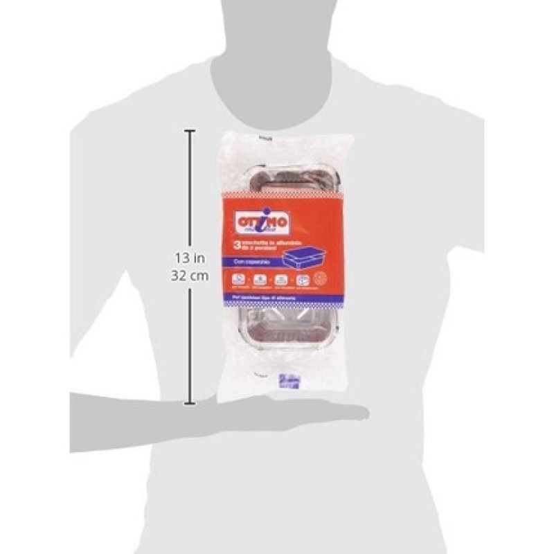 Excellent Aluminum Tray with Lid - Pack of 3