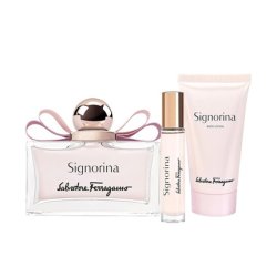 Ferragamo Salvatore Ferragamo Signorina Gift Set - 100ml Eau De Parfum 15ml Eau De Parfum Body Lotion