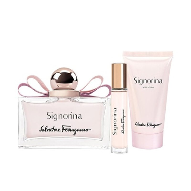 Ferragamo Salvatore Ferragamo Signorina Gift Set - 100ml Eau De Parfum 15ml Eau De Parfum Body Lotion