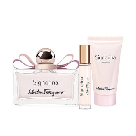 Ferragamo Salvatore Ferragamo Signorina Gift Set - 100ml Eau De Parfum 15ml Eau De Parfum Body Lotion