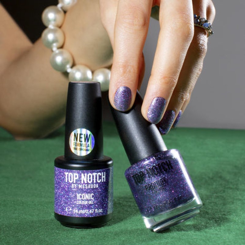 Top Notch by Mesauda Iconic Colour Gel vernis à ongles 14 ml Bleu