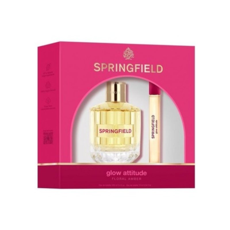 Springfield Glow Woman Case - Cologne 100 Milliliters Spray Cologne 10 Milliliters Spray