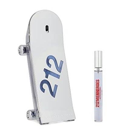 Carolina Herrera 212 Men Heroes Eau De Toilette Spray 90ml Eau De Toilette Spray 10ml Set