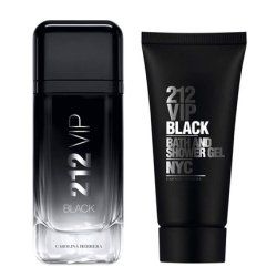Carolina Herrera 212 Vip Black Eau De Parfum 2 Pc. Gift Set For Men