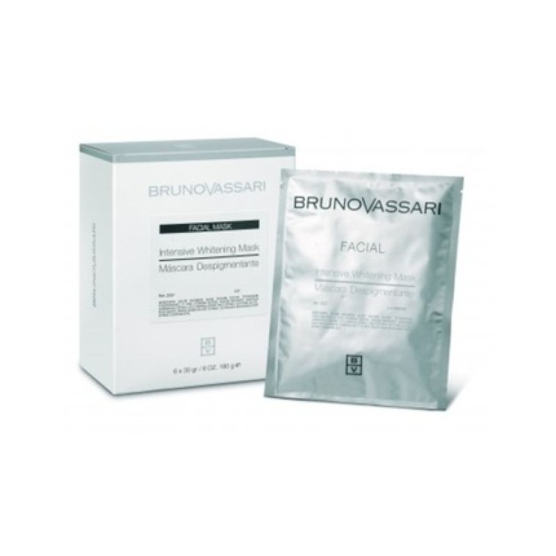 Bruno Vassari White Whitening Peel-Off Mask Day & Night For Face - 6 Pieces, 30 Grams Each