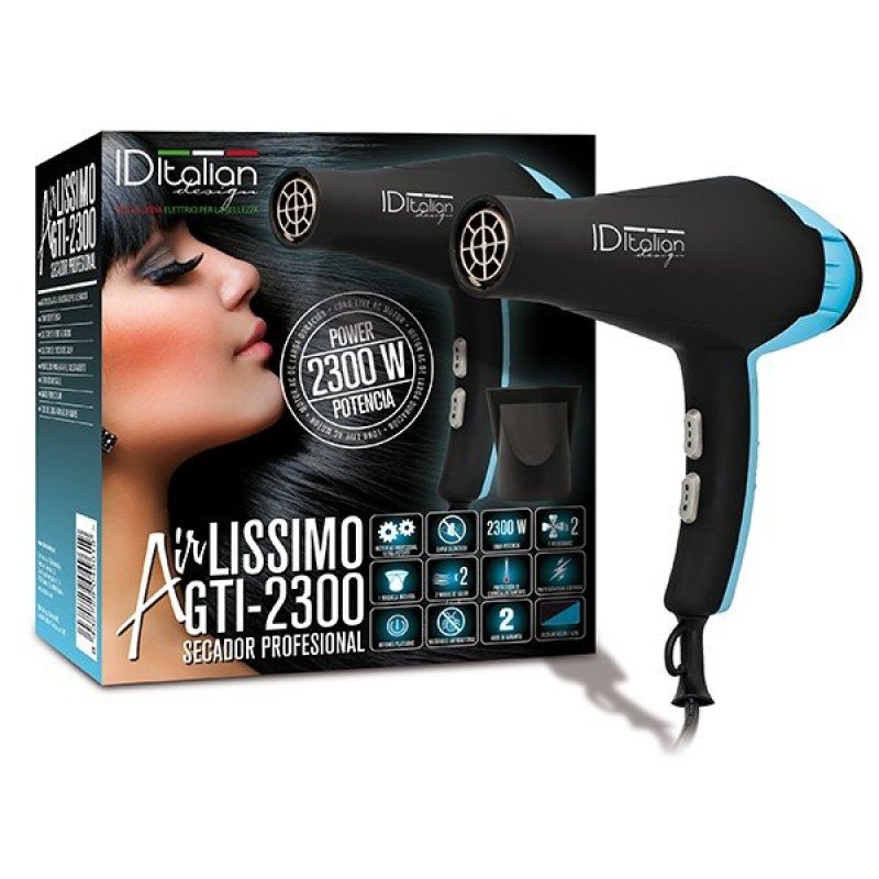 Id Italian Design Hairdryer Airlissimo Blue 2300W with 2 Temperature Settings