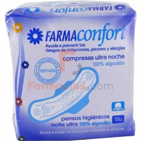 Compresa Farmaconfort Alg Noche Alas 10U