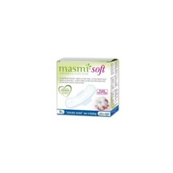 Masmi Soft Night Ultra-Thin Pads - Organic Cotton, 10 Count