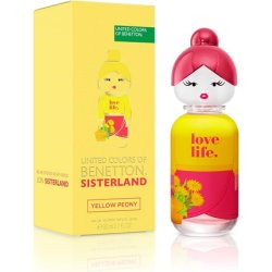 United Colors of Benetton Sisterland Yellow Peony Eau de Toilette for Women 80ml
