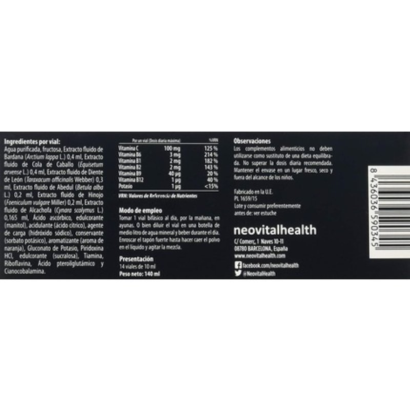 NEO Depurat Detox for Promoting Proper Body Cleansing Potentiates Toxin Elimination Allergen and GMO Free