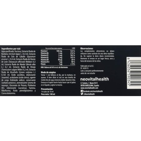 NEO Depurat Detox for Promoting Proper Body Cleansing Potentiates Toxin Elimination Allergen and GMO Free