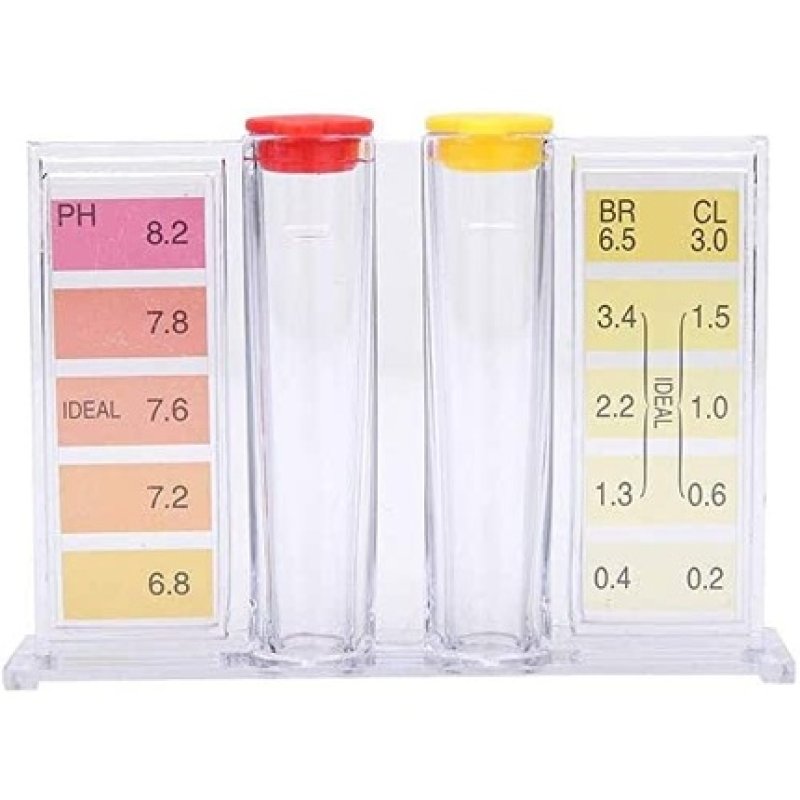 Tamar Pool Water Chlorine and pH Test Kit - Drops for Measuring Chlorine and pH Levels