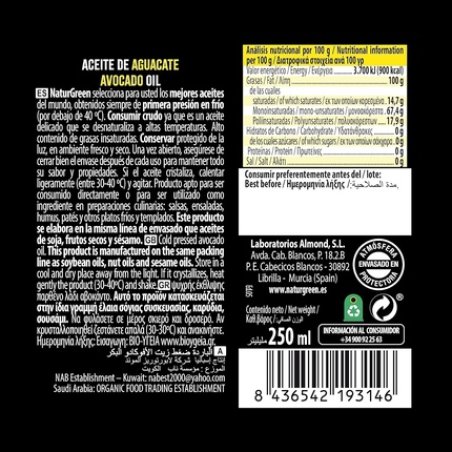 Naturgreen Avocado Oil Liquid for Food and Care