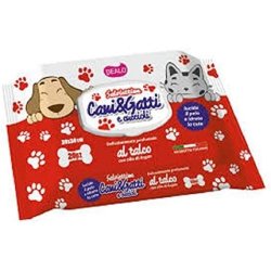 DEALO 120 Pet Wipes with Talc Scent - Pack with Opener and Closer