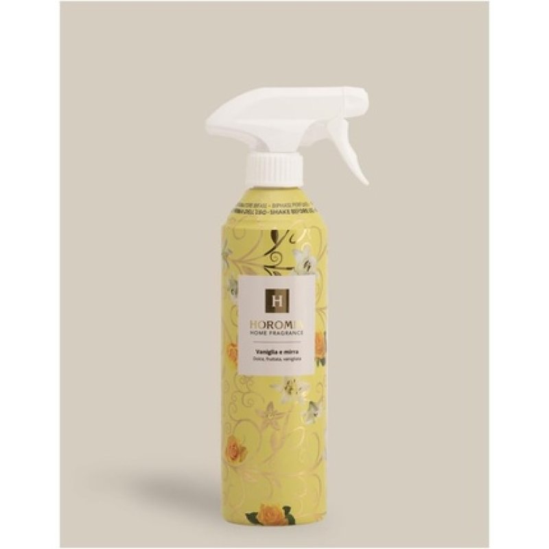 Horomia Two-Phase Air Freshener Spray for Rooms and Fabrics Vanilla and Myrrh 500ml