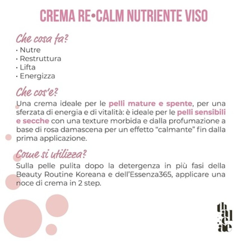 Thaleae Re-Calm Nourishing Face Cream 50ml