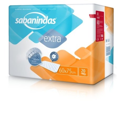 Empapador Sabanindas Extra 60x75 20u