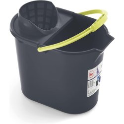 Mery Oval Bucket with Drainer Scrub Bucket Anatomical Handle