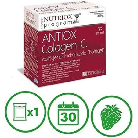 Ynsadiet Antiox Collagen and Hyaluronic Acid Fortigel Nutriox 30 Envelopes