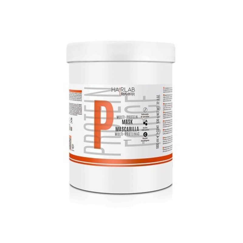 SALERM Hair Mask for Damaged Hair with Multi-Proteins 1000ml - Fills Natural Keratin Deficiency - Nourishes,