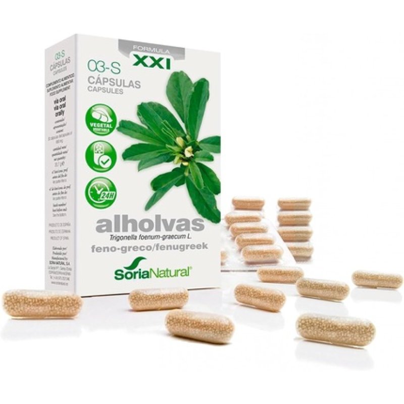 Aholvas Trigonella Foenum Herbal Supplement 30 Capsules