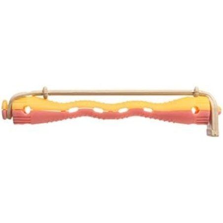 EUROSTIL Permanent Corrugated Rolls Diameter 7.5mm Yellow Pink