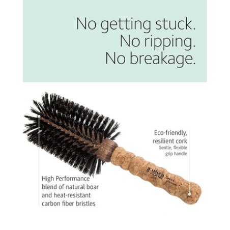 Ibiza Hair Professional Round Boar Hair Brush Ex Series - Lightweight