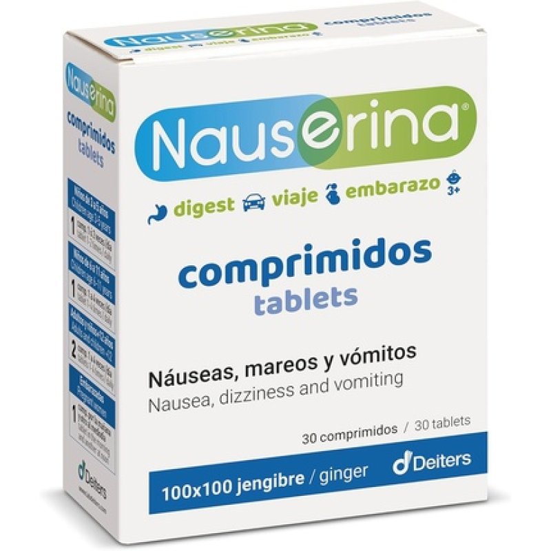 Deiters Nauserina Ginger Dietary Supplement 30 Capsules