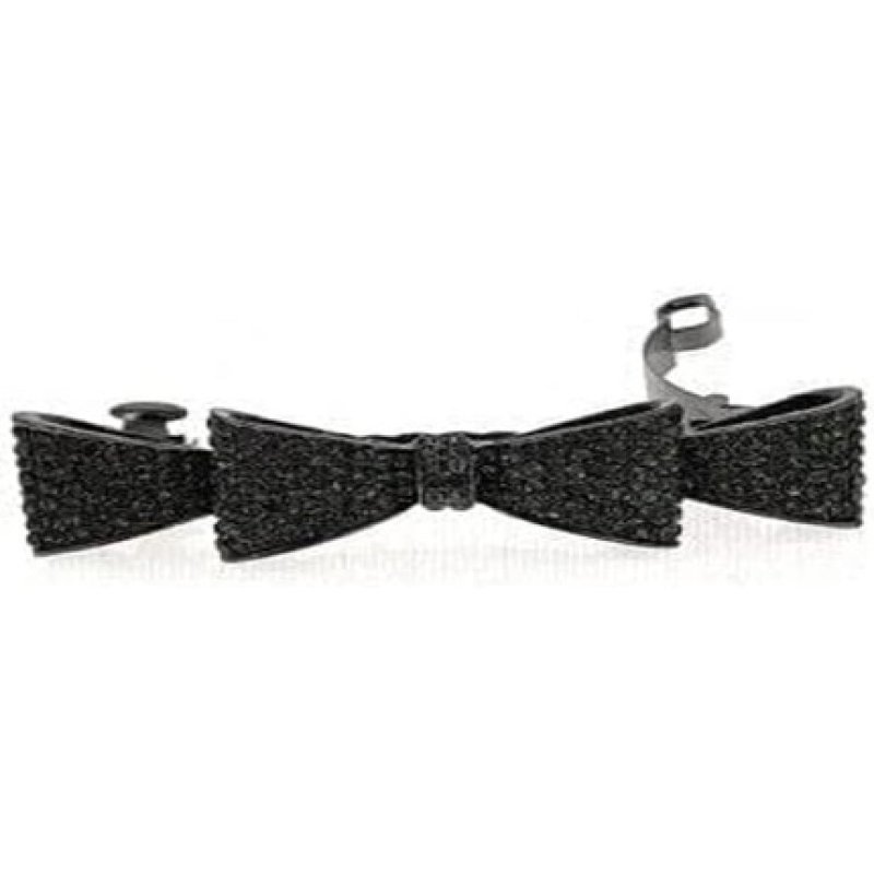 Araban Hair Barrette Black Metal Bow
