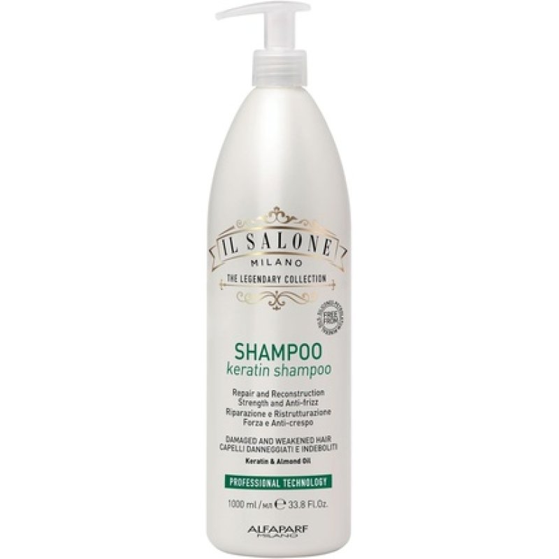 Il Salone Milano Keratin Shampoo 1000ml for Damaged and Weakened Hair