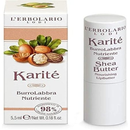 LErbolario Nourishing Lips Balm with Shea Butter for Women 0.18oz