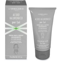 Lerbolario Hyaluronic Acid Quick-Absorbing Hand Cream for Men 2.5 Oz