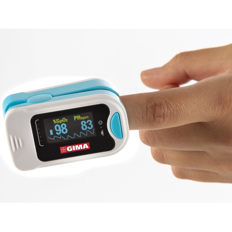 GIMA OXY-3 pulse oximeter Turquoise, White