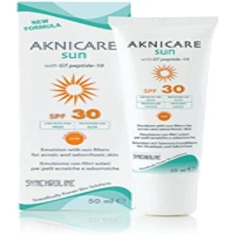 Synchroline Aknicare Sun Face UVB 30 - UVA 20 50ml for Acne