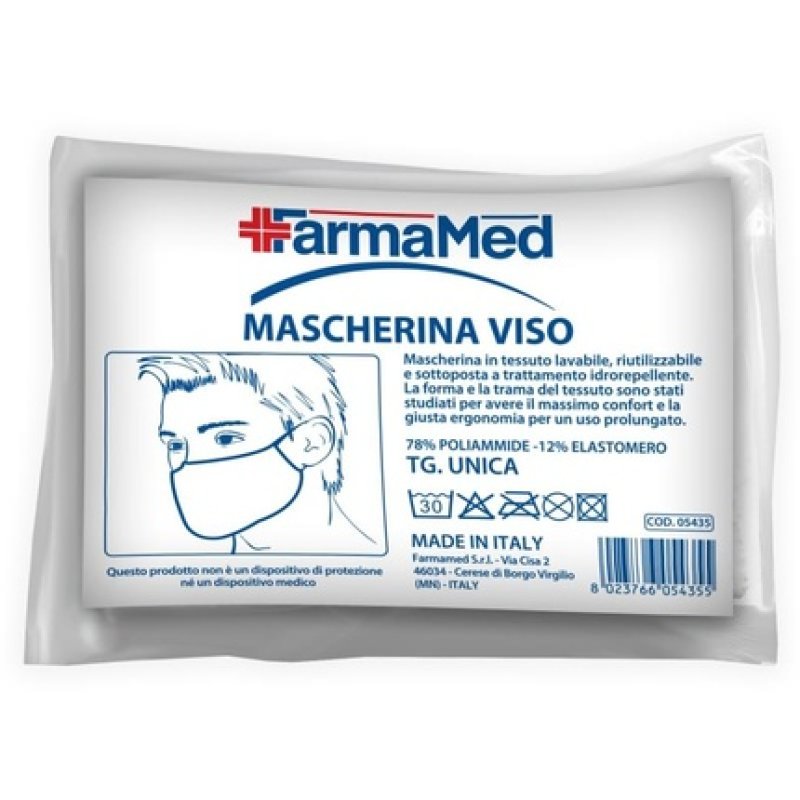 Farmamed Cotton Disposable Mask 1 Piece Washable