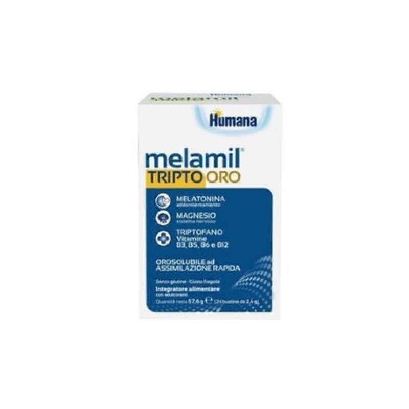 HUMANA Melamil Tripto Sleep Aid Supplement 24 Sachets
