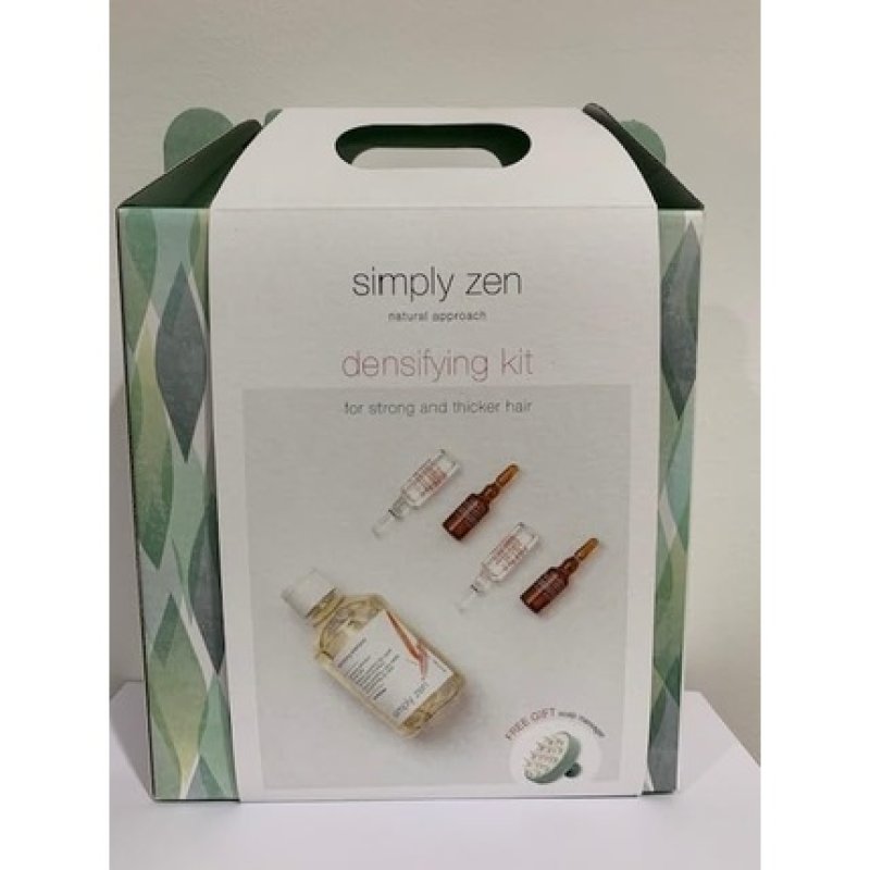SIMPLY ZEN Densifying Kit with Shampoo 250ml Concentrated Lotion 4x5ml Lotion 16x7ml Free Hair and Scalp Massage Device