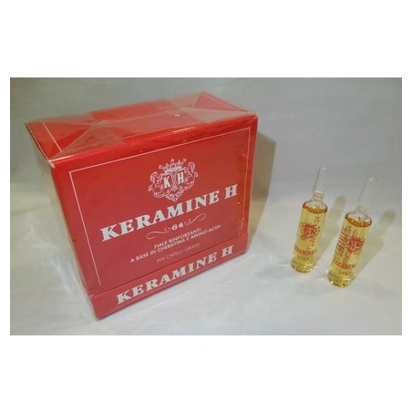 Keramine H Oily Hair Strengthening Vials - 10 X 10ml, Old Formula Rare