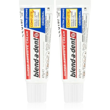 Blend-a-dent Extra Strong Original Super Adhesive Cream 2x47ml