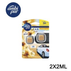Ambi Pur Vanilla Gold Car Air Freshener Double Pack