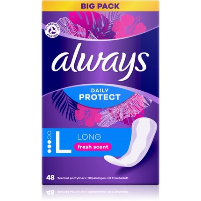 always Protège-slip Daily Protect Long avec parfum fraîcheur