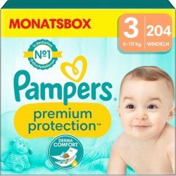 Pampers Baby Nappies Size 3 Premium Protection