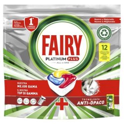 Fairy Tabs Platinum Plus Lemon Dishwasher Tablets - 12 Pack