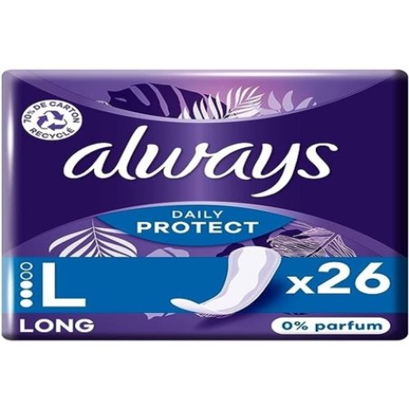 Always Daily Protect Long Women's Panty Liners 26