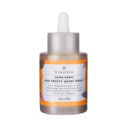 Sinesia Super Drops AHA Fruity Acid Drops Exfoliating and Brightening Face and Scalp Serum 1.7oz