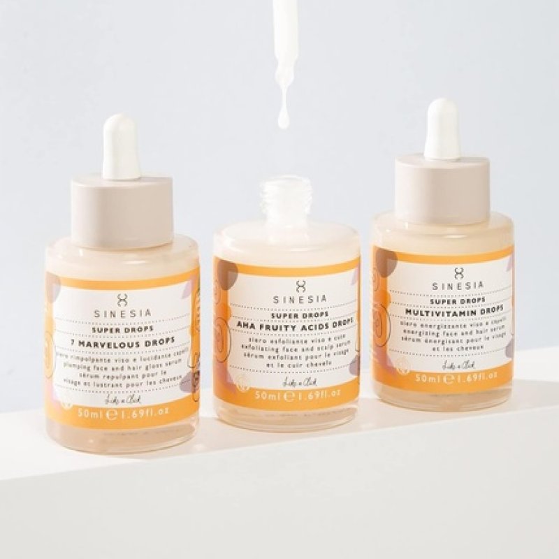 Super Drops AHA Fruity Acid Drops Exfoliating Brightening Facial Scalp Serum for Face Hair Moisturizing Skin Treatment