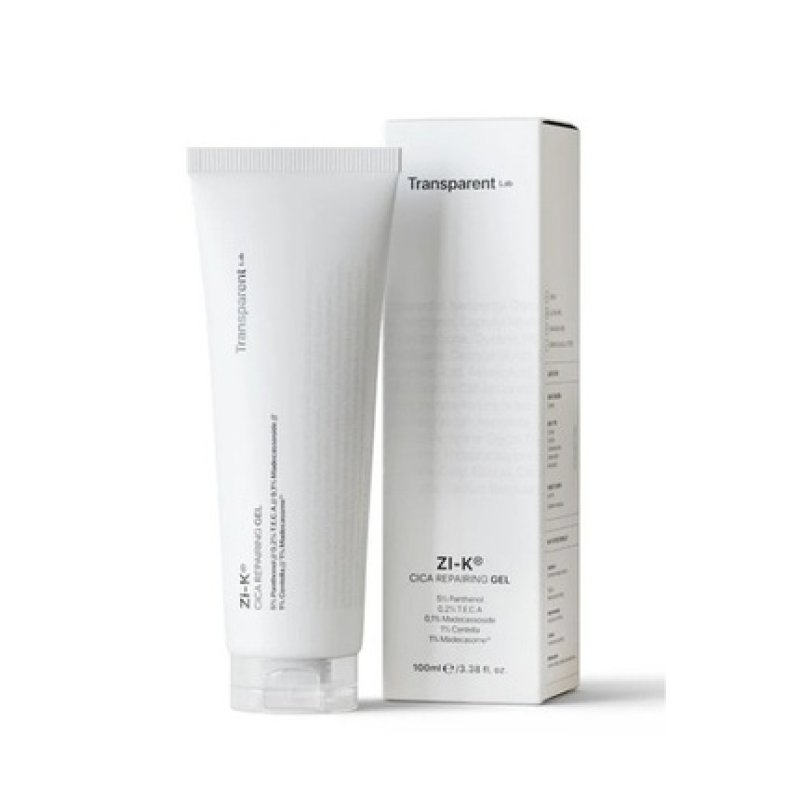 Transparent Lab Zi-K Cica Repairing Gel 100ml - Regenerating Gel with Centella Asiatica