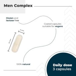Men Vitamins High Dose with Maca, L-Arginine, Tribulus Terrestris, Ginkgo Biloba 90 Capsules Nutralie