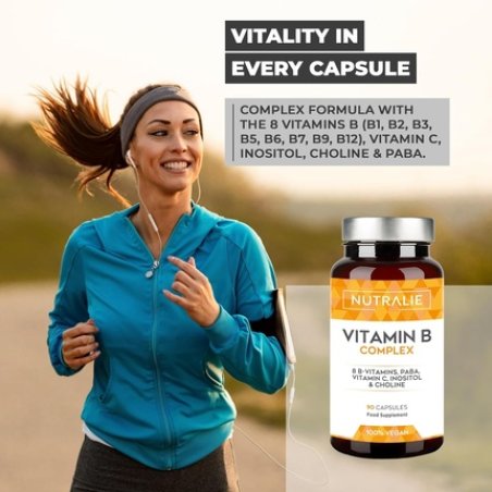 High Potency Vitamin B Complex with Vitamin C - Complete Vitamin B Complex B1 B2 B3 B5 B6 Biotin (B7) Folic Acid (B9)